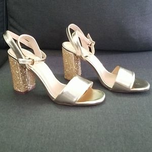 Lauren Lorraine Women's WMNS Gold High Heels